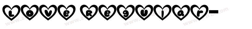Love Regular字体转换